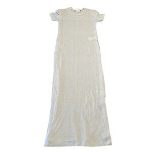 Rosetta Getty Short Sleeve T-Shirt Side Slit Midi Dress Women's Small S